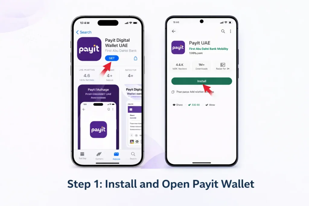 Install and Open Payit Wallet