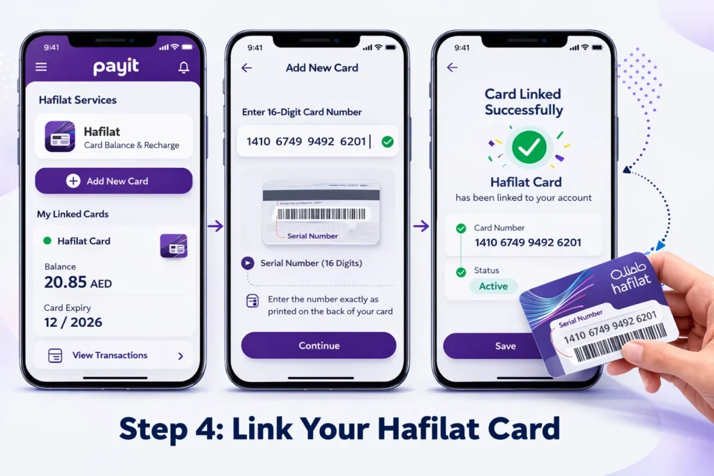 Link Your Hafilat Card