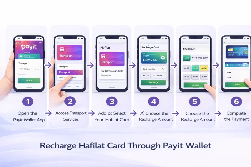 Recharge Hafilat Card Through Payit Wallet