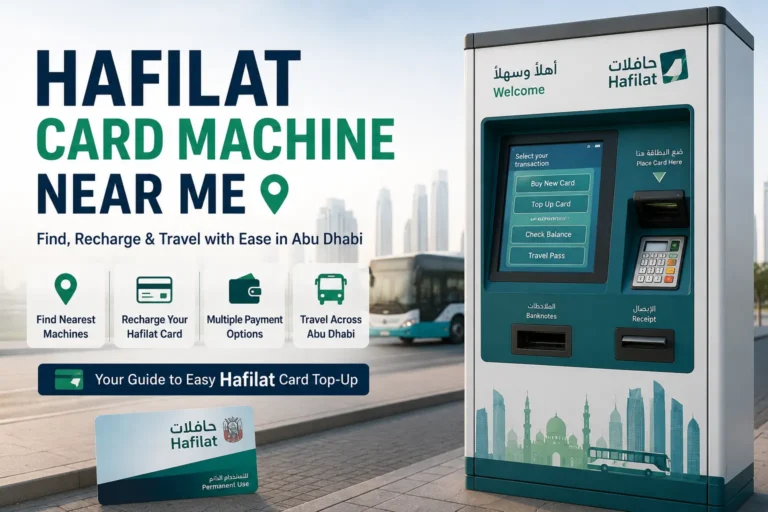 Hafilat Card Machines Near Me in Abu Dhabi
