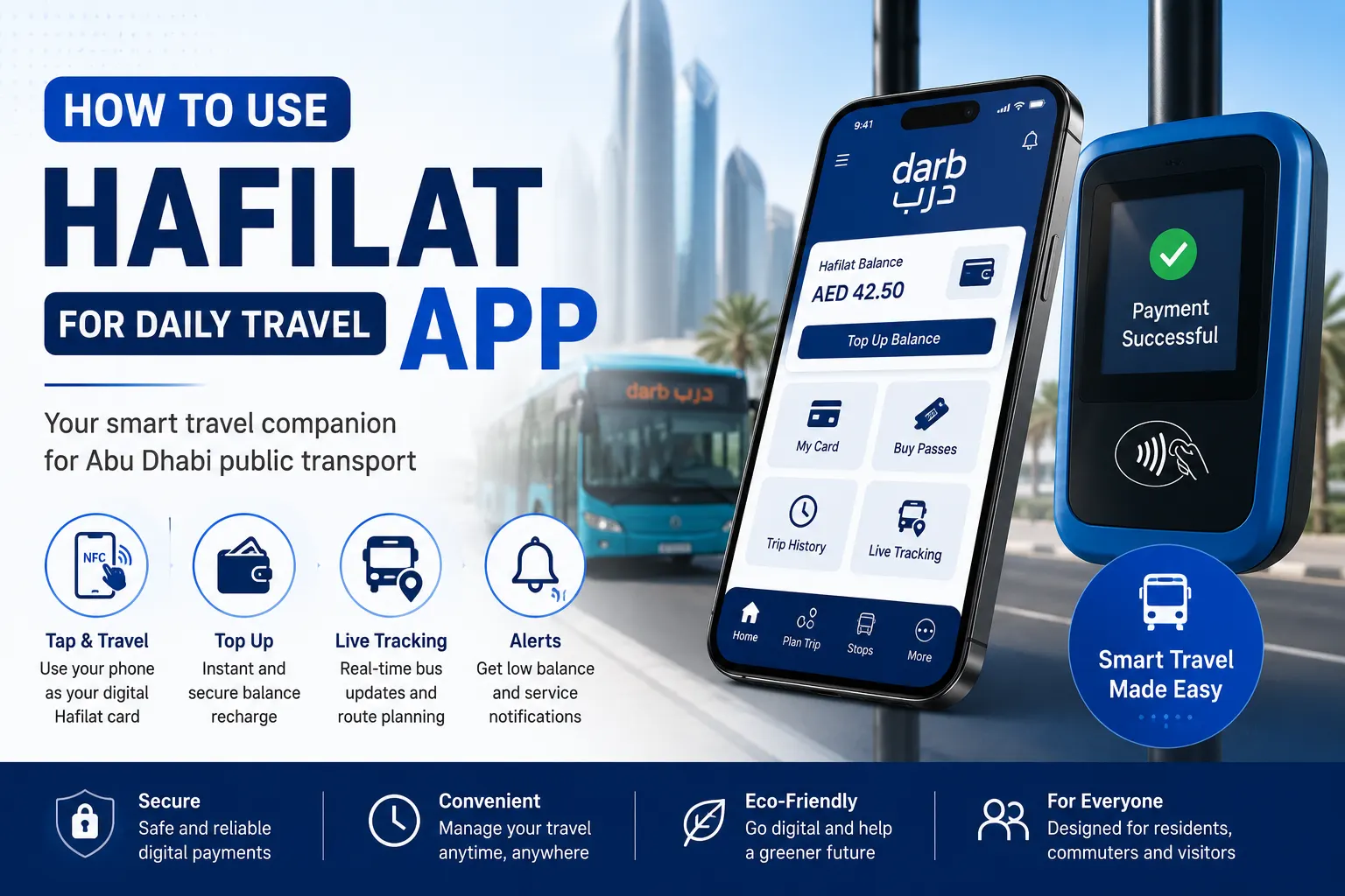 Hafilat Darb App for Abu Dhabi Transport