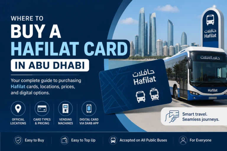 Where to Buy a Hafilat Card in Abu Dhabi